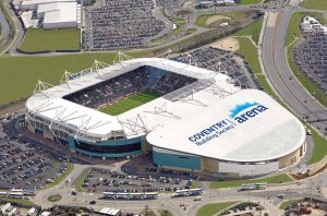 An Ariel shot of Coventry Stadium and Arena