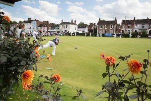 Crown green bowling at Victoria Park
